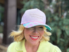 Embroidered Baseball Cap - "His Mercies..." - Lavendar